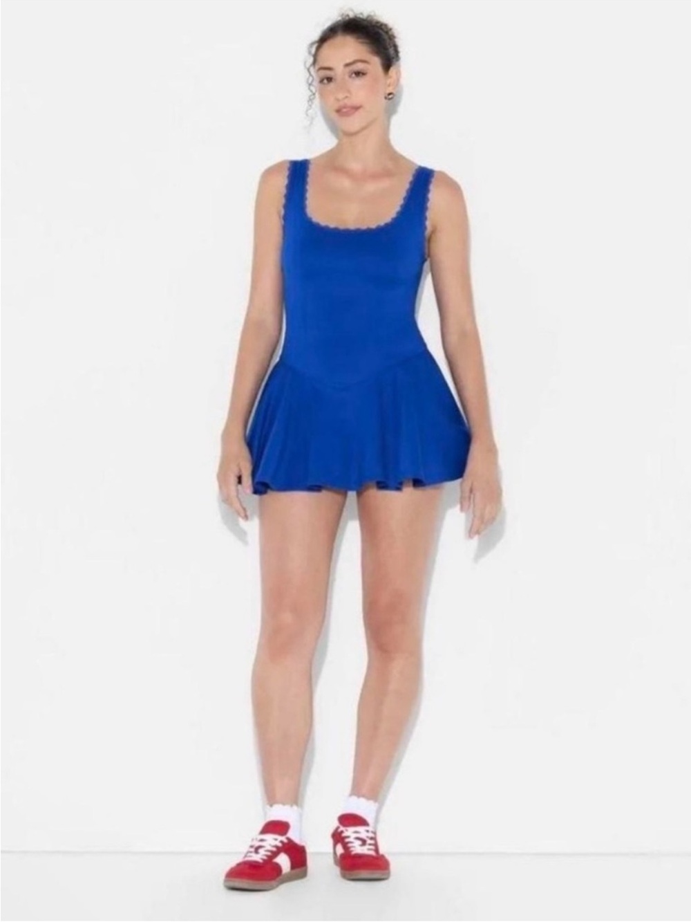 wild fable Royal Blue Skater Dress Game Day